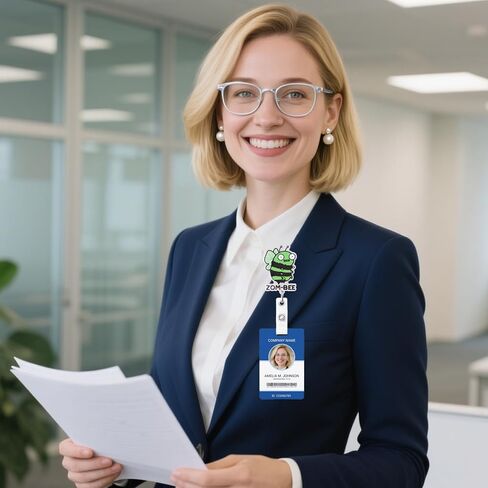 بكرة شارة زومبي خضراء، حامل شارة لطيف للهالوين - فن قوطي يمكن تجميعه لمحبي الرعب البالغين، حامل بطاقة هوية قابل للسحب مع مشبك معدني in Kuwait