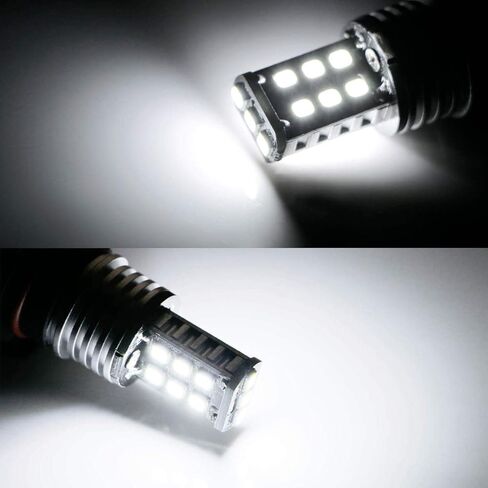 iJDMTOY OEM-Spec Clear Lens Fog Light Kit with 15-SMD Super Bright Xenon White LED Replacement Bulbs, Relay Wiring On/Off Switch, Compatible with Toyota 2006-2009 4Runner in Saudi Arabia