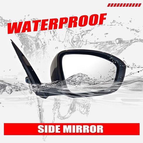 Passenger Right Side Mirror Assembly Compatible with 2019-2023 Nissan Altima Powered Adjustment,Manual Folding,Without Heating Function Replaces 3Pins black in Saudi Arabia
