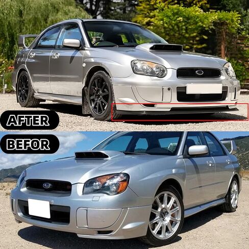 الشفة الأمامية المصد لسوبارو WRX STI S203 2004-2005 V-Limited Style طقم مقسم الشفاه الأمامي (طباعة ألياف الكربون) in Kuwait