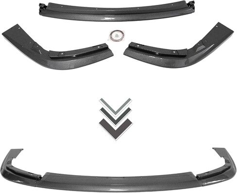 Front Bumper Lip for Subaru WRX STI S203 2004-2005 V-Limited Style Front Spoiler Lip Splitter Kit (Carbon Fiber Print) in Saudi Arabia