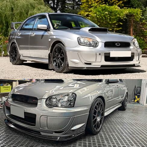 الشفة الأمامية المصد لسوبارو WRX STI S203 2004-2005 V-Limited Style طقم مقسم الشفاه الأمامي (طباعة ألياف الكربون) in Kuwait