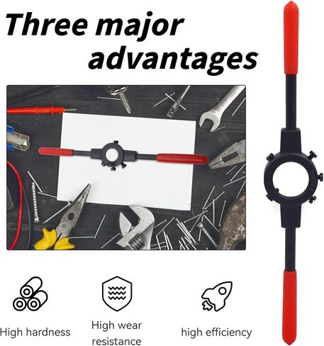 Die Handle Round Die Stock Handle Wrench with Knurled Handle, Non Slip, for Metric M30-M36 / 47mm-65mm Round Die in Kuwait