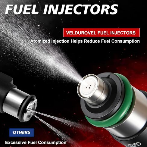 مجموعة من 6 حاقن وقود متوافق مع 2005 2006 2010 كرايسلر 300 2.7 لتر 3.5 لتر سيبرينغ باسيفيكا لـ: 2006 2010 دودج تشارجر 2005 2006 ماغنوم 2010 رحلة المنتقم تشالنجر 0280158028 V6 in Kuwait