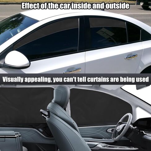 ظلال نافذة السيارة XCBYT، 4 قطع ستائر خصوصية للسيارة، أغطية نوافذ السيارة المضيئة بنسبة 100%، ظل شمسي للنافذة الجانبية المغناطيسية يحافظ على برودة الرضاعة الطبيعية، وأخذ القيلولة، وتغيير الملابس، والتخييم in Kuwait