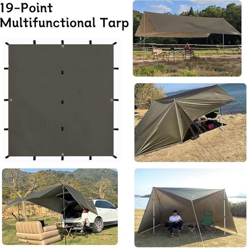 Car Awning Camping SUV Sun Shelter Waterproof Universal Tent Canopy Anti-UV for Van Campervan Caravan Truck Vehicle in Kuwait