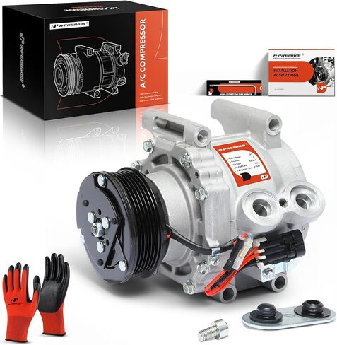 A-Premium Air Conditioner AC Compressor with Clutch Compatible with Chevrolet Trailblazer, Trailblazer EXT & GMC Envoy, Envoy XL, Envoy XUV & Buick Rainier & Isuzu Ascender & Oldsmobile Bravada in Saudi Arabia