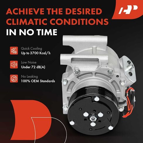 A-Premium Air Conditioner AC Compressor with Clutch Compatible with Chevrolet Trailblazer, Trailblazer EXT & GMC Envoy, Envoy XL, Envoy XUV & Buick Rainier & Isuzu Ascender & Oldsmobile Bravada in Saudi Arabia