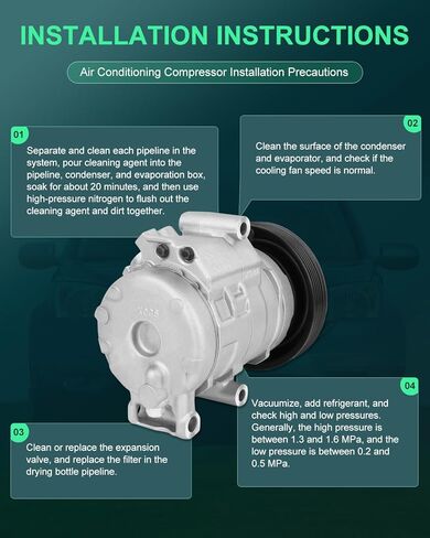SCITOO AC Compressor for Cars for 2004-2006 for Chevrolet for Colorado 2.8L in Saudi Arabia