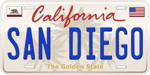 San Diego California TAG10 Novelty Car Auto License Plate in Saudi Arabia
