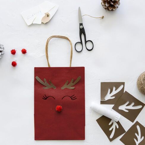 MIEVU 150Pack Small Gift Bags with Handles, 5.9x3.1x8.2 Inch Brown Paper Bags (130g More Sturdy Material) – Bulk Christmas Gift Bag, Party Favor Bags, Recyclable Craft Bags for Gifts,Brown in Saudi Arabia