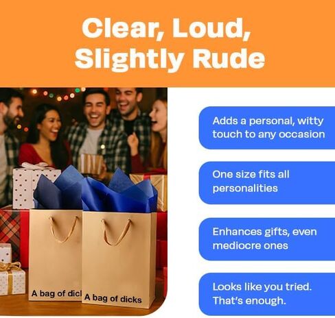 حقيبة هدايا MilkToast التجارية المضحكة، مقاس 27.94 سم × 20.32 سم × 10.16 سم، ضع يدك بداخلي، حقيبة كلمات من ورق الكرافت البني قابلة لإعادة الاستخدام لهدايا عيد الميلاد للبالغين وتبادل الفيل الأبيض in Kuwait