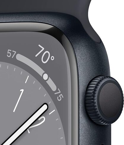 Apple Watch Series 8 (GPS, 41MM) - Midnight Aluminum Case with Midnight Sport Band (Renewed Premium) in Kuwait