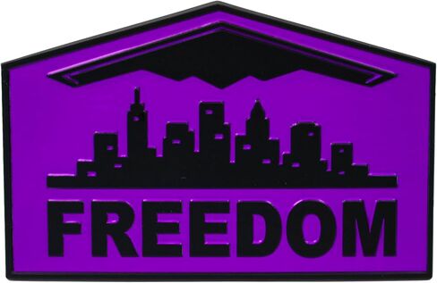 Freedom Emblem, Custom Metal Alloy B-2 Stealth Badge, Exterior Automotive Accessories, Universal Fit for Car, Truck, SUV (Red) in Saudi Arabia