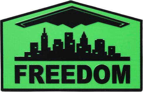 Freedom Emblem, Custom Metal Alloy B-2 Stealth Badge, Exterior Automotive Accessories, Universal Fit for Car, Truck, SUV (Red) in Saudi Arabia