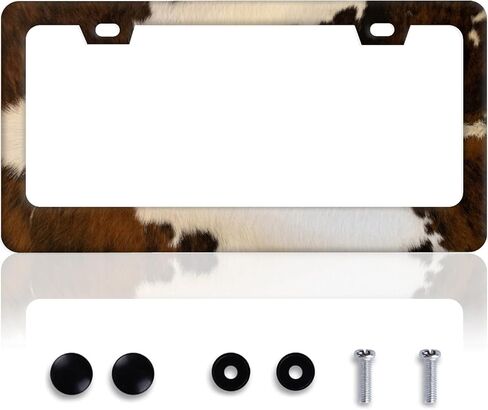 إطارات لوحة الترخيص، أغطية لوحة ترخيص متينة مع براغي، إطار علامة ألومنيوم عالمي، حامل لوحة ترخيص لطيف للنساء والرجال، ديكور إكسسوارات السيارة، جبل أخضر جميل in Kuwait