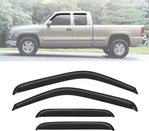 Window Visor Rain Guard Deflector Fits for GMC/Chevy Extended 1999-2006 in Saudi Arabia