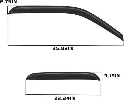Window Visor Rain Guard Deflector Fits for GMC/Chevy Extended 1999-2006 in Saudi Arabia