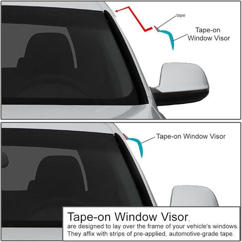 Window Visor Rain Guard Deflector Fits for GMC/Chevy Extended 1999-2006 in Saudi Arabia