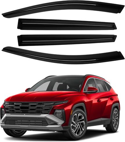 Canvcle Window Visors Rain Guards for 2008-2020 Dodge Grand Caravan/2008-2016 Chrysler Town & Country Accessories, Outside-Mount Tape-On Side Window Wind Deflectors Vent Visors Shades Rainproof 4PCS in Saudi Arabia