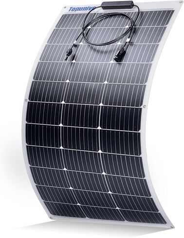 100W 12V Flexible Solar Panel 9BB Monocrystalline Cell 12 Volt Semi-Flexible for Marine RV Trailer Boat Cabin Van Car Uneven Surfaces 12V Battery Charge in Saudi Arabia