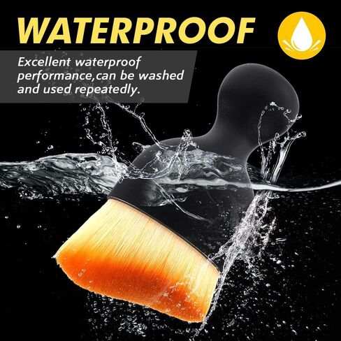 Car Interior Detailing Brush,Soft Bristle Cleaning Brush Car Detailing Brush Dusting Brush,Car Interior Cleaning Tool,Auto Detail Brush Car Dash Duster Brush (Brown) in Saudi Arabia