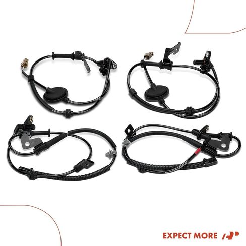 مستشعر سرعة العجلات الأمامية والخلفية ABS 4 قطع من A-Premium متوافق مع Kia Rio 2012 2013 2014 2015 2016 2017 in Saudi Arabia