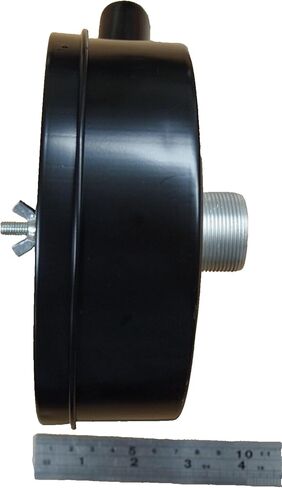 Air Compressor Intake 6" Air Filter Silencer 1" MPT Paper Cartridge Metal House MAF005 in Saudi Arabia