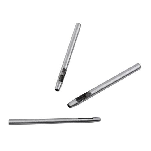 10pcs Punch Leather Tool, Hollow Puncher Hole Craft Set for Leathercraft Belt with 10 Sizes, Steel Material, Durable, Easy to Use, for Leather Craft, Clothing, Handbags, Canvas, in Saudi Arabia