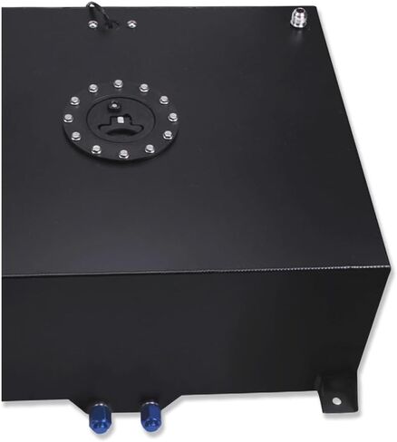Black 20 Gallon Aluminum Fuel Cell Tank 80L with Level Sender & 6AN 12FT Fuel Line Hose Kit in Saudi Arabia