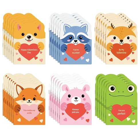 Aodaer 36 Pack Valentines Day Notebooks Mini Animal Notebooks Bulk Cute Cartoon Animal Journals for Valentine Party Favors Prizes Gift in Saudi Arabia
