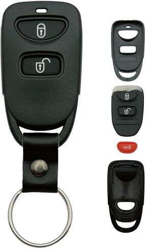 Replacement Key Fob Shell Case Fits for Hyundai Accent Elantra Sonata Tucson Kia Rio Sorento Soul Spectra Sportage Tucson Forte Optima Keyless Entry Remote Control 3 Button Pad Cover (3 Button 1 pcs) in Saudi Arabia