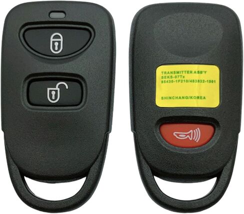Replacement Key Fob Shell Case Fits for Hyundai Accent Elantra Sonata Tucson Kia Rio Sorento Soul Spectra Sportage Tucson Forte Optima Keyless Entry Remote Control 3 Button Pad Cover (3 Button 1 pcs) in Saudi Arabia