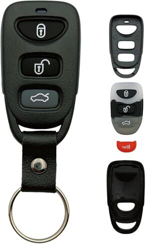 Replacement Key Fob Shell Case Fits for Hyundai Accent Elantra Sonata Tucson Kia Rio Sorento Soul Spectra Sportage Tucson Forte Optima Keyless Entry Remote Control 3 Button Pad Cover (3 Button 1 pcs) in Saudi Arabia