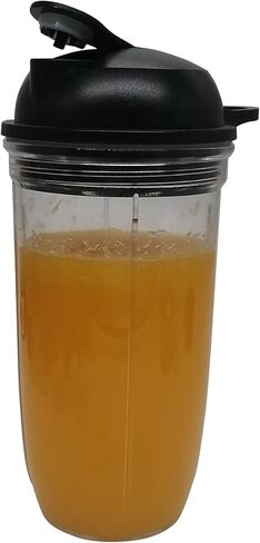 كوب سفر بديل بسعة 32 أونصة مع غطاء للتنقل، متوافق مع قاعدة محرك كومبو لخلاط NutriBullet NBC-12A ومتوافق مع خلاط Nutribullet Select 2.0 الشخصي بقدرة 1000 واط (ZNB30200Z) (شفاف، 32 أونصة) in Saudi Arabia