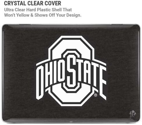 Skinit Case + Skin Compatible with MacBook Air 13in M1 (2021) - Officially Licensed OSU Ohio State Black Design in Saudi Arabia