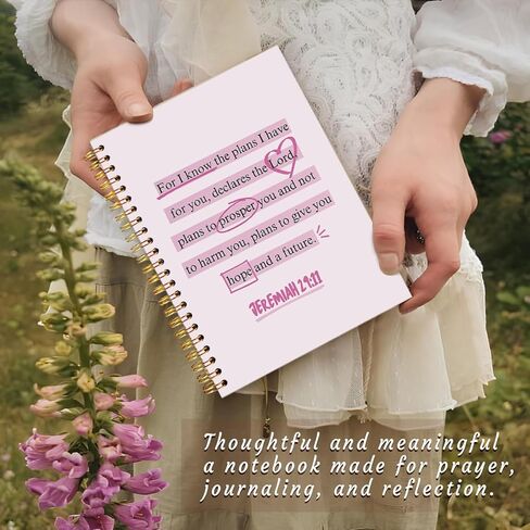 مجلة دفتر الملاحظات المسيحية الأرجواني، مجلة ملهمة لآية الكتاب المقدس للنساء، لوازم مذكرات الكتاب المقدس، هدايا مسيحية للنساء، لكن دفتر الملاحظات الحلزوني للكتاب المقدس الديني مقاس 5.5 × 8.3 بوصة in Kuwait
