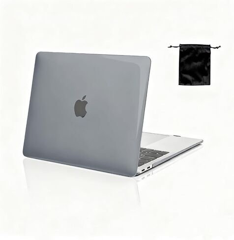 حافظة صلبة متوافقة مع حافظة MacBook Air 13.3 بوصة 2022 2021 2020 2019 2018 الإصدار A2337 M1 A2179 A1932 Touch ID، غطاء حماية بلاستيكي وحقيبة تخزين (وردي) in Kuwait