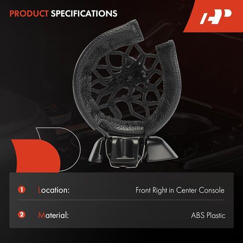 A-Premium Cup Holder Compatible with Mercedes-Benz G500 2002-2018, G55 AMG 2003-2011, G550 2009-2018, G550 4x4 2017-2018, G63 AMG 2013-2018, G65 AMG 2014-2018, Front Right Passenger Side, Black in Saudi Arabia