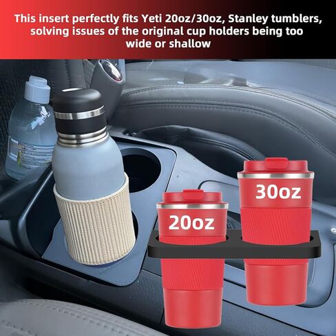 حامل أكواب لوحدة التحكم المركزية Lexus GX470 (2003-2009)، يناسب Yeti 20oz/30oz، وأكواب ستانلي وغيرها من الأكواب الزجاجية in Saudi Arabia