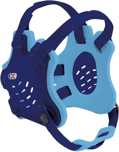 Cliff Keen F5 Light Gold and double Royal Blue Tornado 4-Strap Stock Head Gear in Saudi Arabia