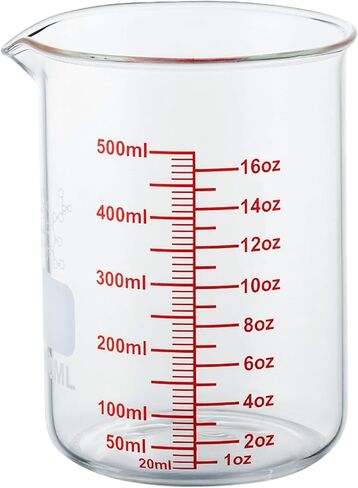 مجموعة أكواب قياس زجاجية صغيرة من Ackers، البورسليكات، أكواب قياس 2oz 4oz 8oz in Kuwait