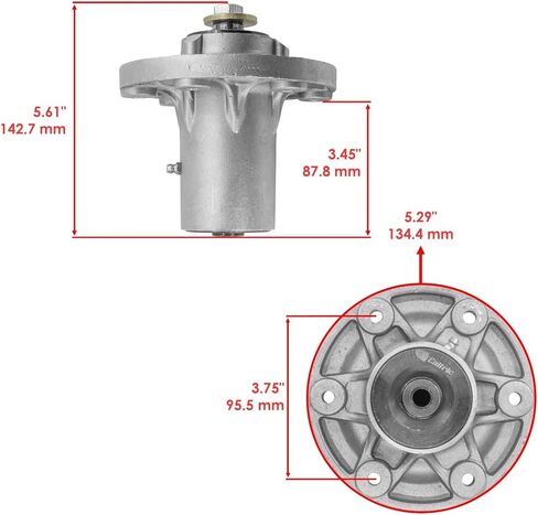 Powersports Replacement Parts for Deck Spindle & Pulley for Ferris Snapper Simplicity 84003173 1757364YP 1737835YP Mod-C33C-43183 in Saudi Arabia