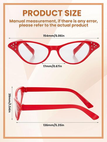 Dunzy 50 Pairs 50s Cat Glasses Bulk for Women Cat Party Decorations 1950s Glasses Costume Glasses Old Lady Glasses for Hip Hop Sock in Saudi Arabia