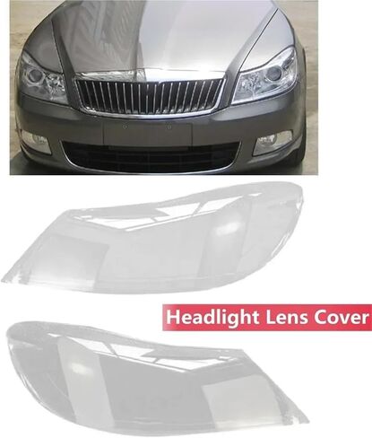 Car Front Headlight Cover Compatible For Skoda Octavia 2010-2014 Auto Headlamp Lampshade Lampcover Head Lamp Light Glass Lens Shell(Left) in Saudi Arabia