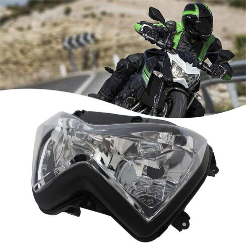 Motorcycle Headlamp Lamp Headlight Assembly Housing ABS Plastic Cover Compatible for Kawasaki Z800 Z250 Z300 2013-2016 in Saudi Arabia