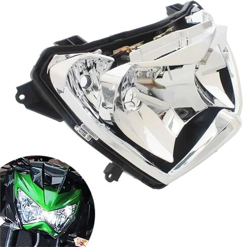 Motorcycle Headlamp Lamp Headlight Assembly Housing ABS Plastic Cover Compatible for Kawasaki Z800 Z250 Z300 2013-2016 in Saudi Arabia