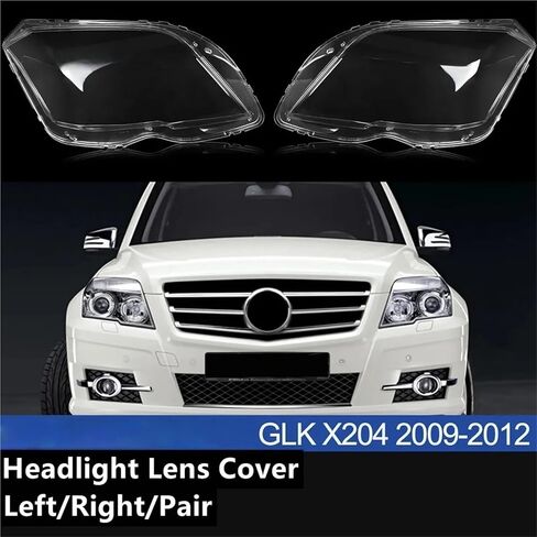 Car Headlight Cover Compatible For Mercedes-Benz GLK CLK300 350 X204 2008-2012 Headlamps Lens Cover Transparent Lampshade Headlight Shell(1pcs Right Side) in Saudi Arabia