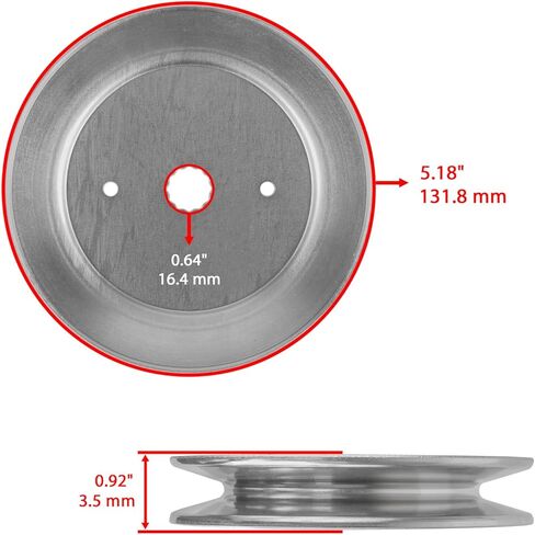 Powersports Replacement Parts for 2 Spindle Assembly Pulley for Husqvarna LGT2654 LGTH22V48 2454 24V54 LoGTH2448T Mod-C33C-42288 in Saudi Arabia