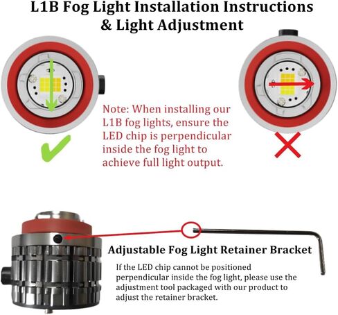 مصابيح الضباب L1B TF1 LED، لون مزدوج 3000K أصفر/أبيض 6500K، 70W 7000LM، التوصيل والتشغيل، لسيارة Toyota 2023+ GR Corolla Cross Sedan RAV4، Honda 11th Gen Ridgeline CR-V، حزمة من 2 in Saudi Arabia